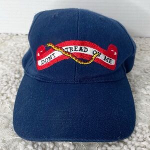 Vintage Navy Blue Don’t Tread On Me Baseball Cap Hat